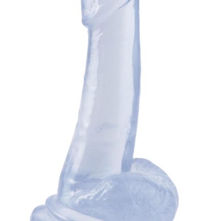 Przezroczyste duże dildo penis z przyssawką 20 cm
