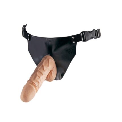Majtki z dildo członkiem strapon uprząż penis 18cm