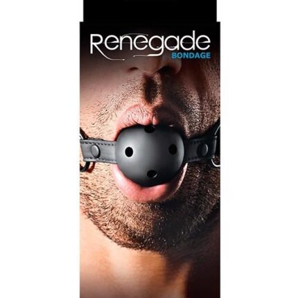 Knebel-RENEGADE BONDAGE BALL GAG BLACK