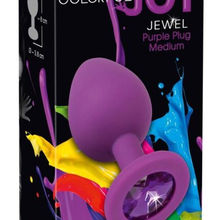 Silikonowy plug korek analny z kamyczkiem sex 7cm