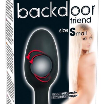 Wydrążony korek plug analny obciążony sex s 8cm