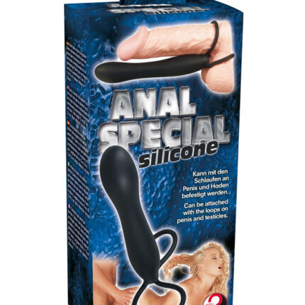 Dildo z pętlami na penisa jądra drugi członek 15cm