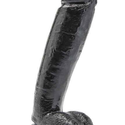 Dildo naturalne sztuczny czarny penis członek 25cm