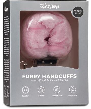 Kajdanki-furry handcuffs - pink