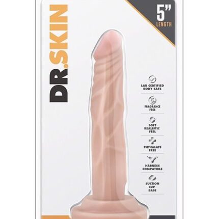 Dildo-dr. skin 5 inch mini cock flesh