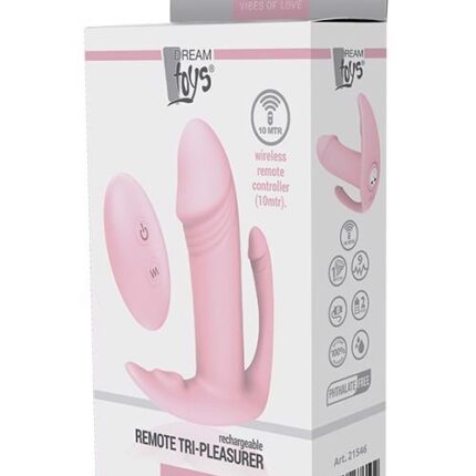 Plug/vibr-DREAM TOYS REMOTE TRI-PLEASURER