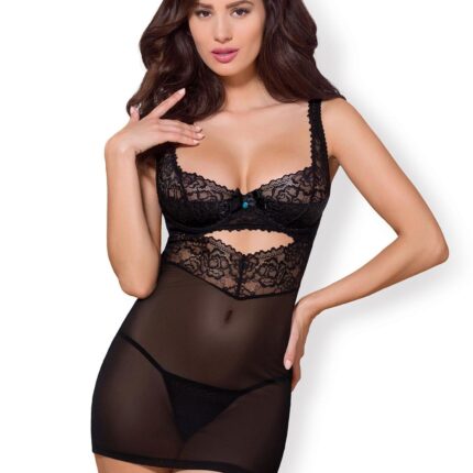 Erotyczna koszulka komplet stringi obsessive l/xl