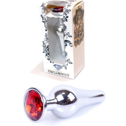 Stalowy korek analny wąski plug diament 9cm