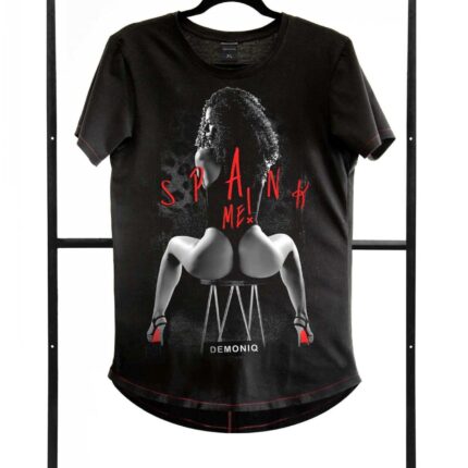 T-shirt men black S fashion