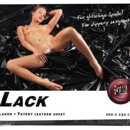 Vinyl Bed Sheet black 200x230