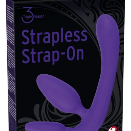 Potrójne dildo strap-on penetracja każdej dziurki