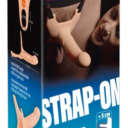 Proteza penisa pusta strapon sztuczny członek 16cm