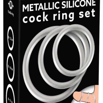 Metallic Silicone Cock ring se