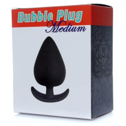 Gładka czarna zatyczka analna korek sex plug 8cm