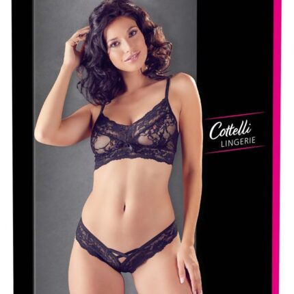 Bra and Briefs black S/M