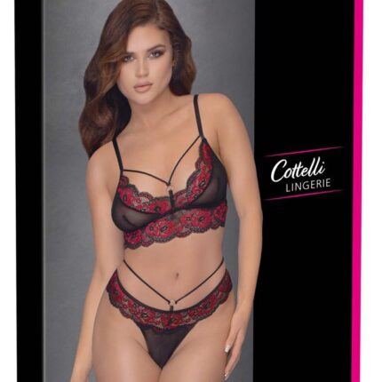 Bra Set black/red M