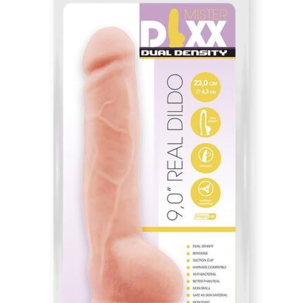 Dildo duże żylaste penis z mocną przyssawką 23 cm