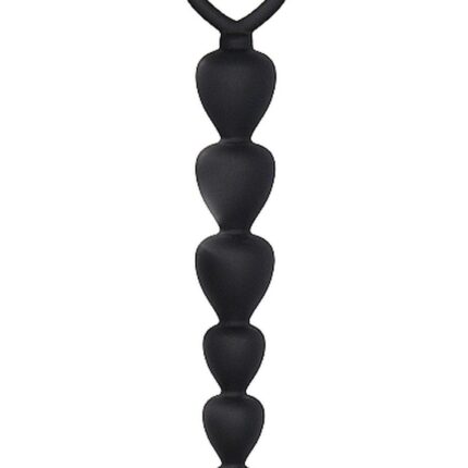 Korek koraliki analne zatyczka plug czarny 17,5 cm
