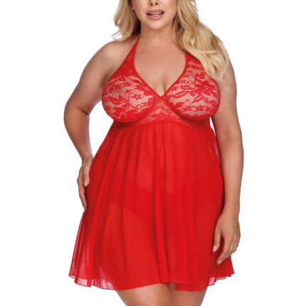 PANDORA RED ( CHEMISE/HALKA ) L+