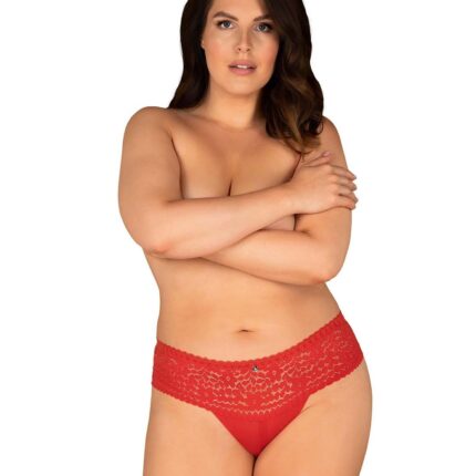 Czerwone erotyczne figi obsessive blossmina 4xl