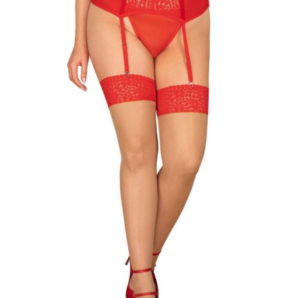 Pończochy do pasa obsessive blossmina 6xl/7xl sex