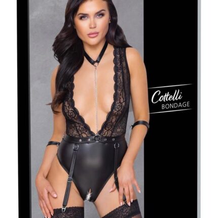 Body Bondage seksowne z koronką i paskami XL BDSM