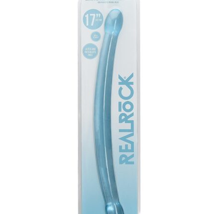 Gładkie podwójne dildo do sexu lesbijskiego 42 cm