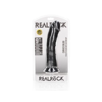 Czarne realistyczne żylaste dildo przyssawka 25 cm