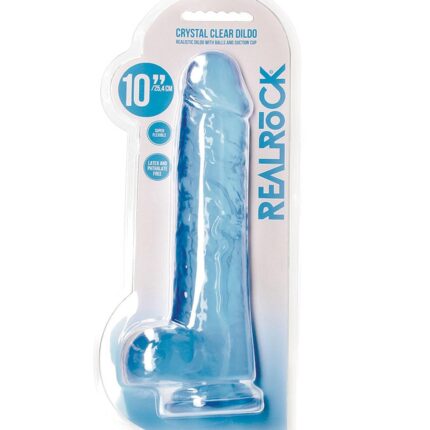 Duże żylaste dildo z przyssawką i jądrami 24 cm