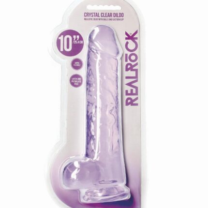 Wodoodporne dildo z przyssawką i jądrami 25,4 cm